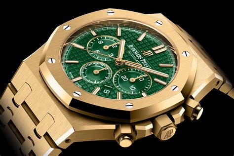 audemars piguet green face|royal oak chronograph green dial.